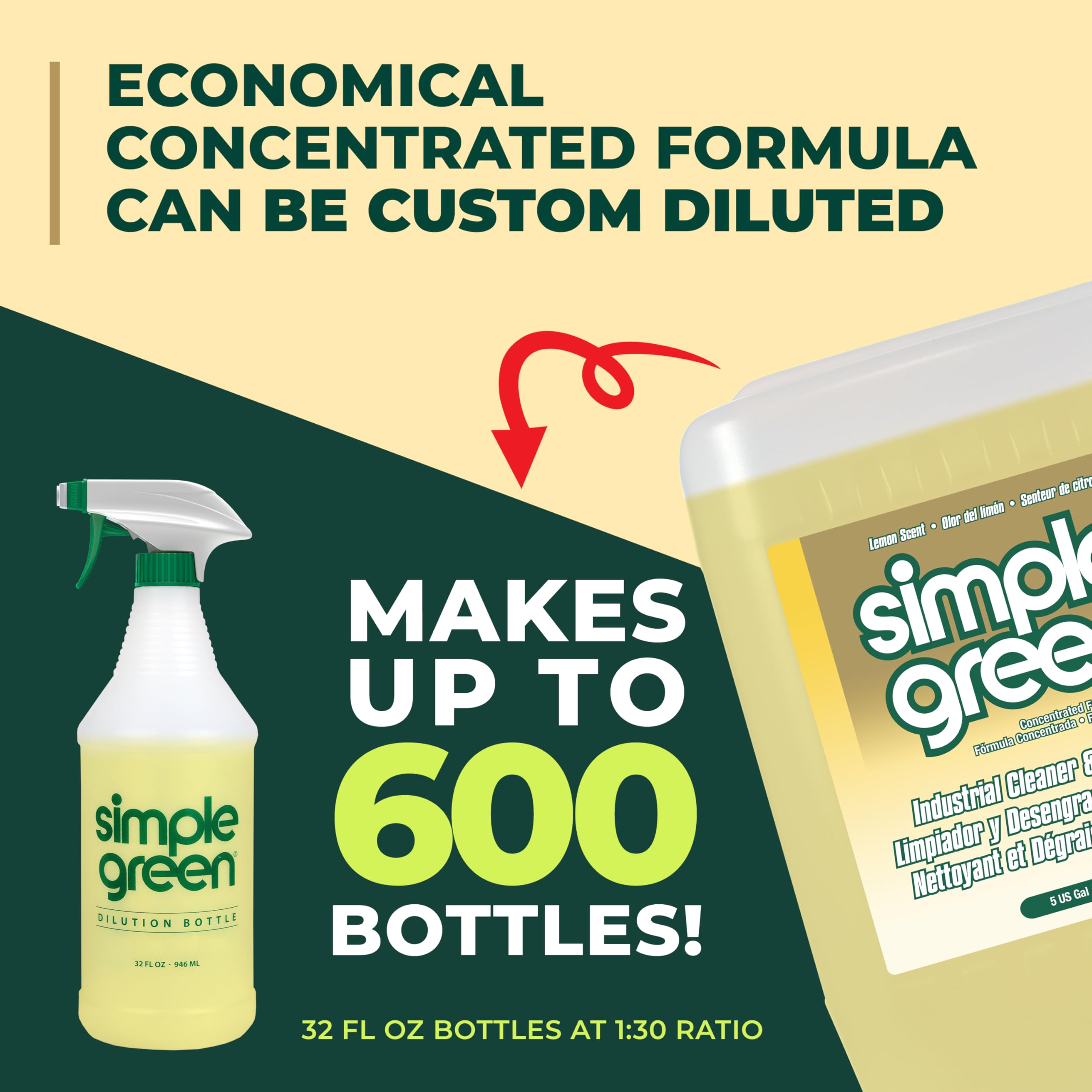 Industrial Cleaner and Degreaser, Lemon Scent, 5 gal Pail - Image 9