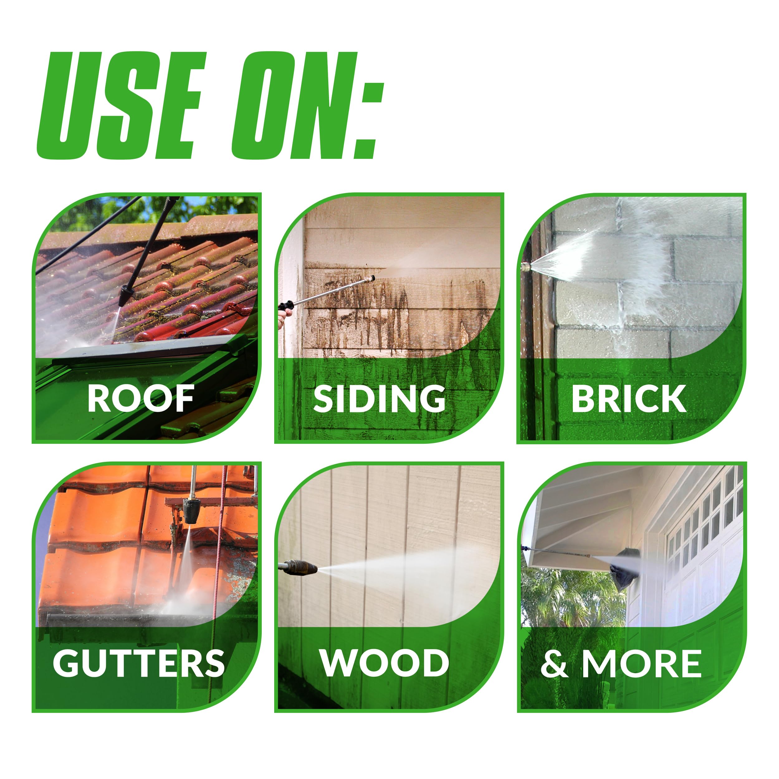 Oxy Solve House and Siding Pressure Washer Cleaner - Removes Stains from Mold & Mildew on Vinyl, Aluminum, Wood, Brick, Stucco - Concentrate 1 Gal. - Image 6