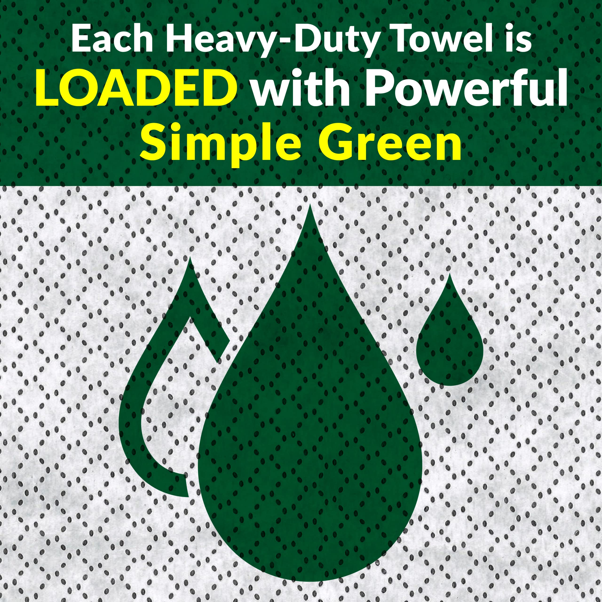 Simple Green Professional Grade Heavy-Duty Cleaning and Degreasing Towels, All-Purpose Cleaning Wipes, 75 count (Pack of 2) - Image 3