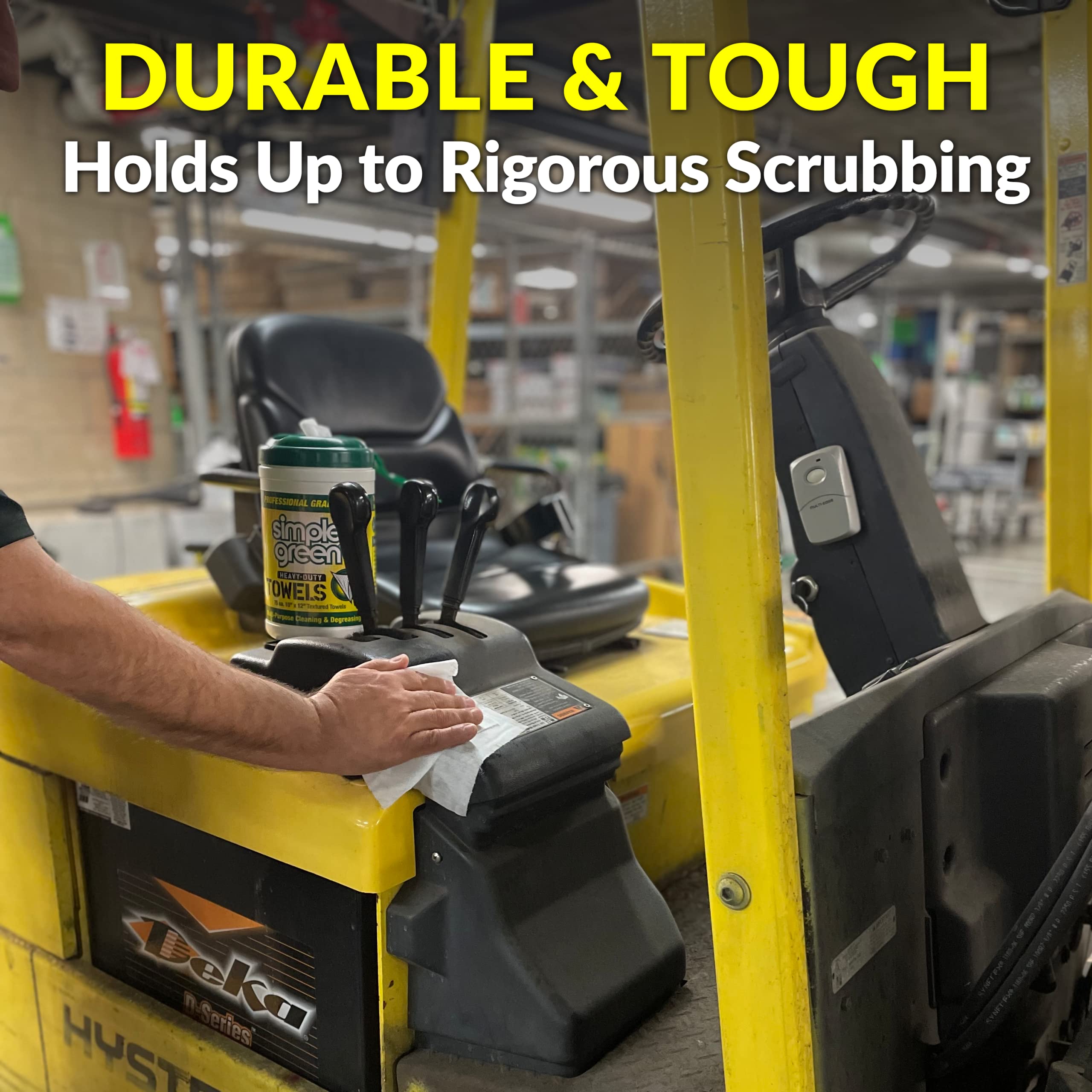 Simple Green Professional Grade Heavy-Duty Cleaning and Degreasing Towels, All-Purpose Cleaning Wipes, 75 count (Pack of 2) - Image 7